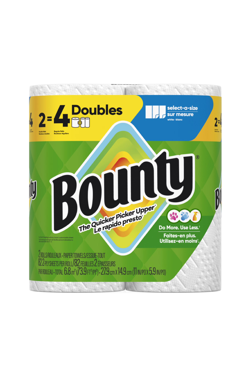 Bounty Paper Towels 2 Double Roll White