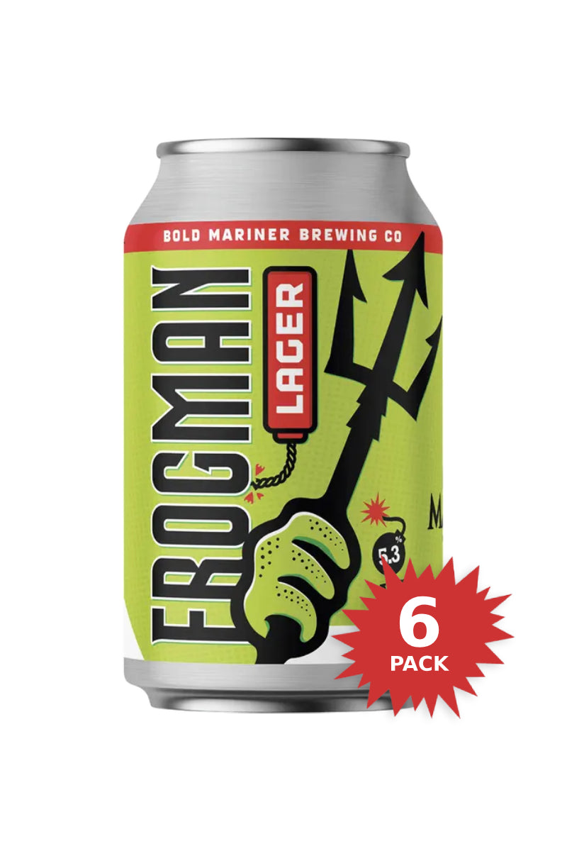 Bold Mariner Frogman Lager (6-Pack/355ml)