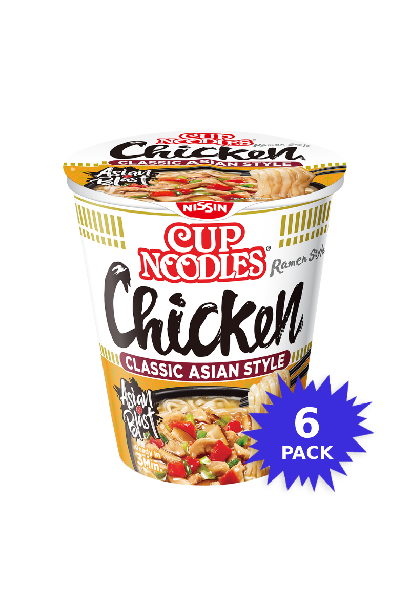 Nissin Cup Noodles Ramen Chicken (6-pack/64g)