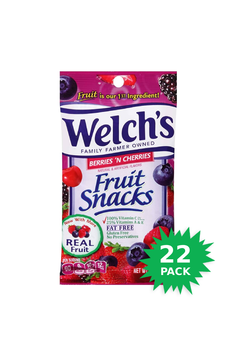 Welch's Fruit Snack Berry Cherry (22-pack/23g)