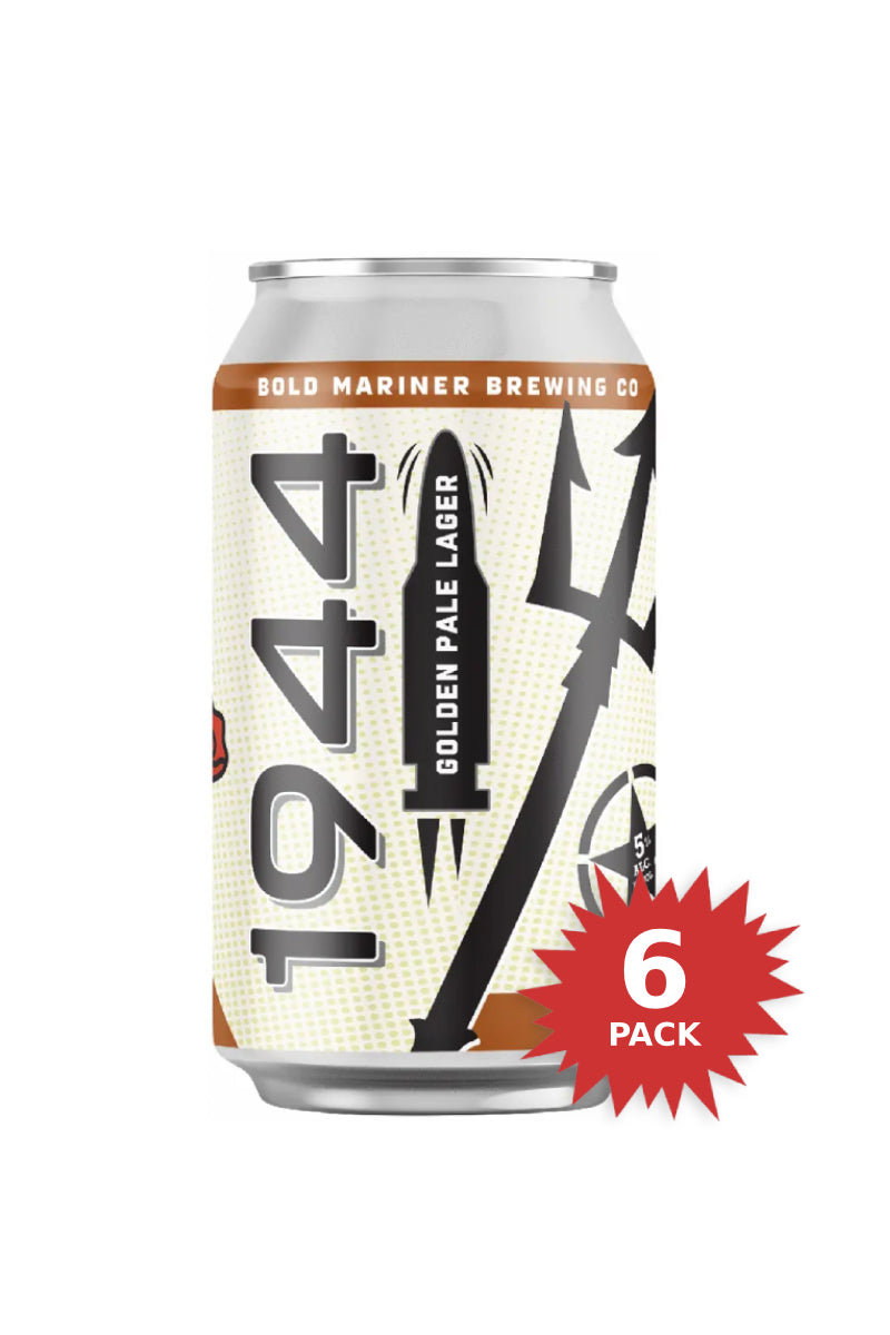 Bold Mariner 1944 Golden Pale Lager (6-Pack/355ml)