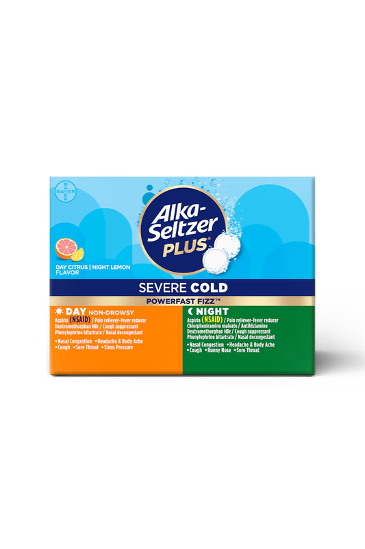 Alka-Seltzer PowerFast Fizz Severe Cold Day & Night (24ct)