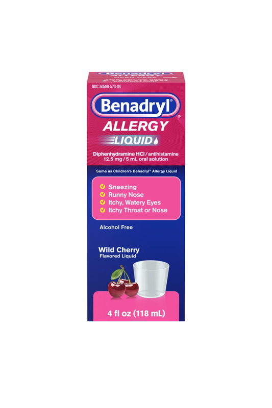 Benadryl Children's Allergy Relief Liquid Cherry (118ml)