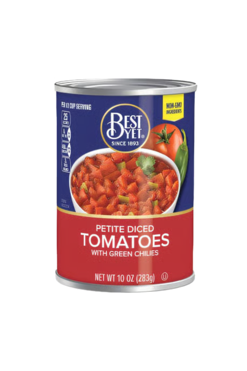 Best Yet Diced Tomatoes with Green Chiles (283g)