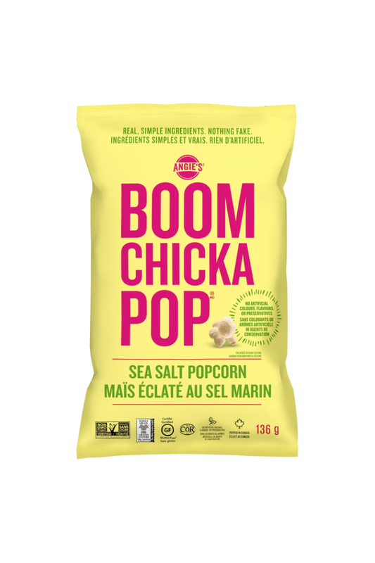 Boom Chicka Pop Popcorn Sea Salt Bag (136g)