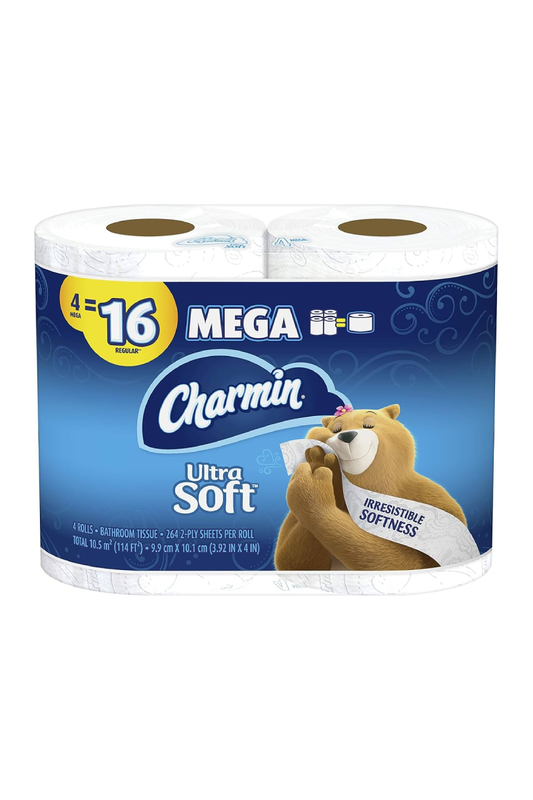 Charmin Ultra Soft Bath Tissue (4 Mega Rolls)