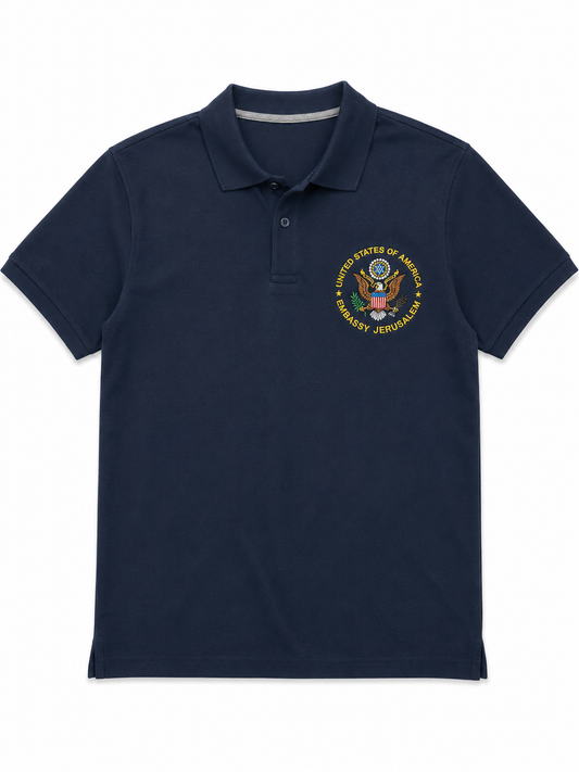 Men's Polo: Embassy Seal (Navy/Grey/Black/Blue)
