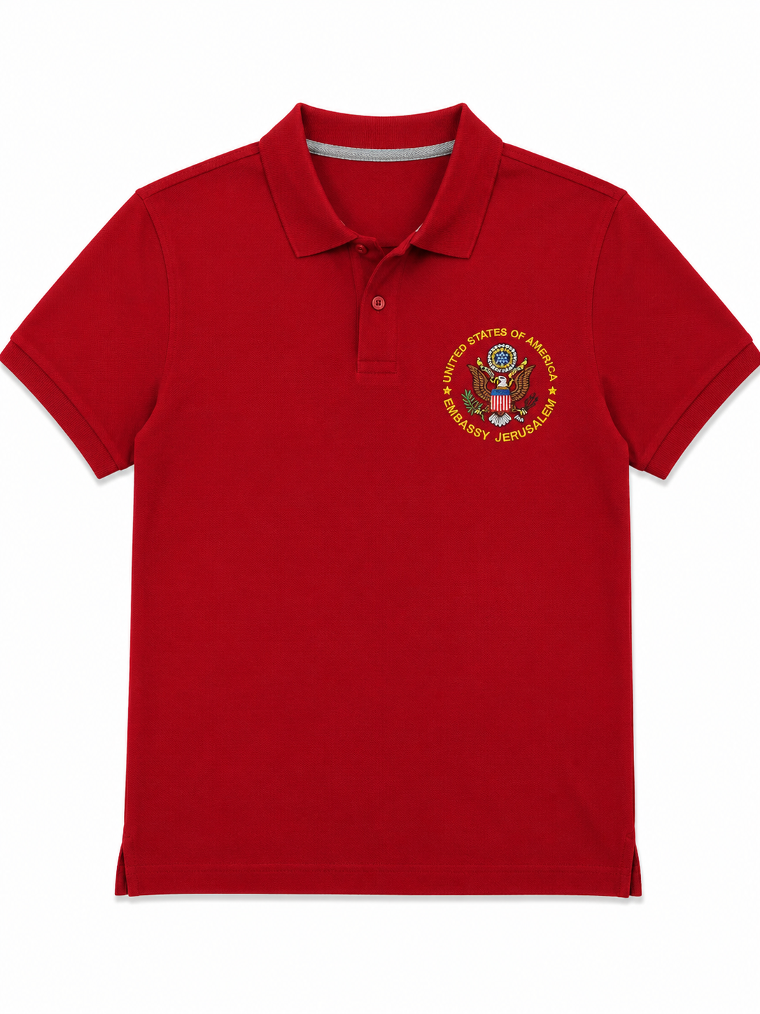 Women's Polo: Embassy Seal (Red)