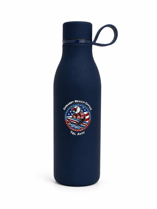 Matte Water Bottle: EBO Tel Aviv