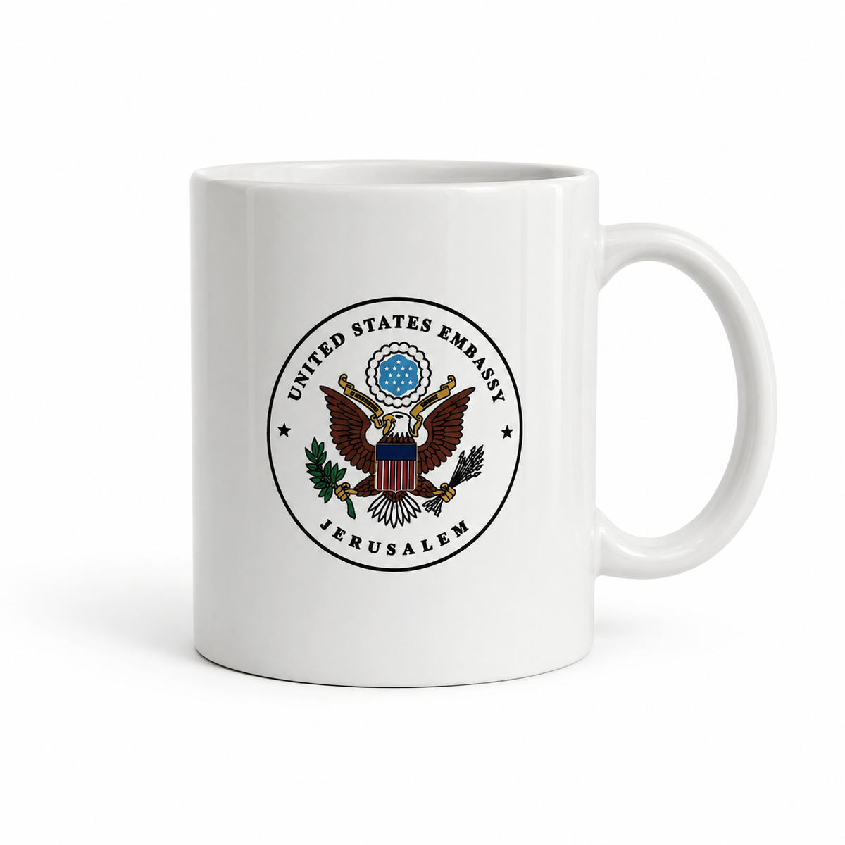 Ceramic Mug: Embassy Seal (Jerusalem/EBO Tel Aviv)