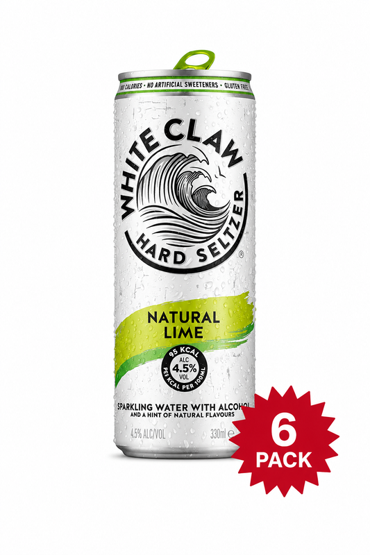White Claw Natural Lime (6-Pack/355ml)