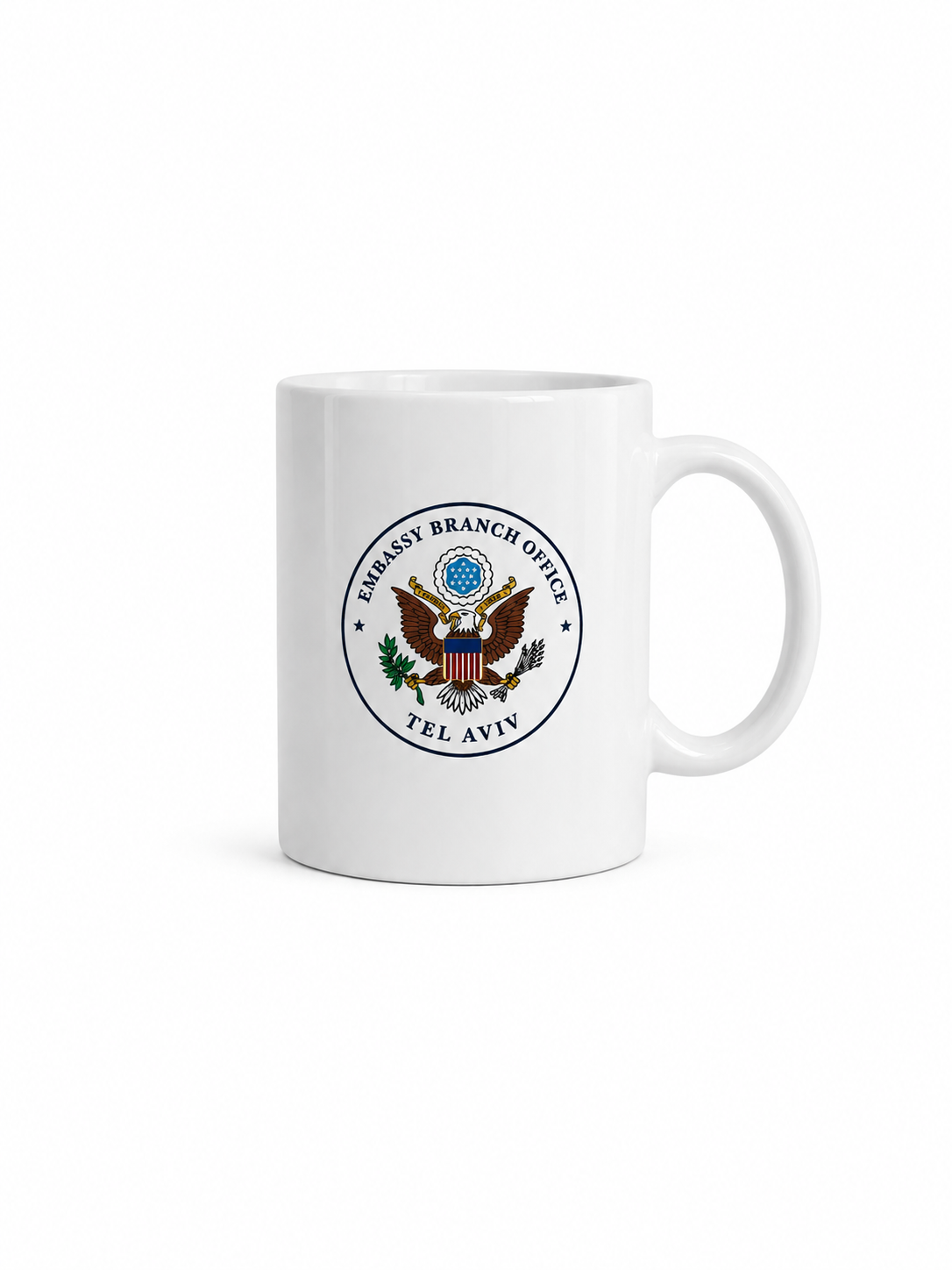 Ceramic Mug: Embassy Seal (Jerusalem/EBO Tel Aviv)