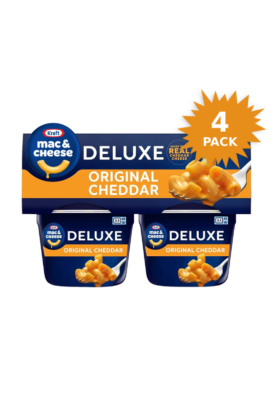 Kraft Deluxe Mac & Cheese Cup Original Cheddar (4-pack/68g)
