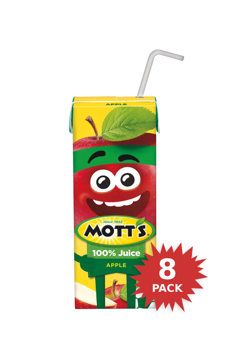 Mott's 4Tot Juice Box Apple (8-Pack/200ml)
