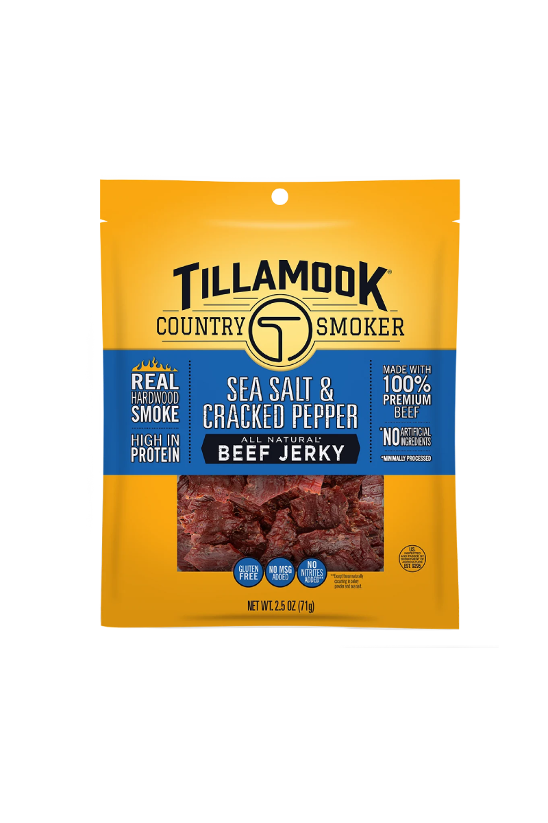 Tillamook Sea Salt & Cracked Pepper Jerky (71g)