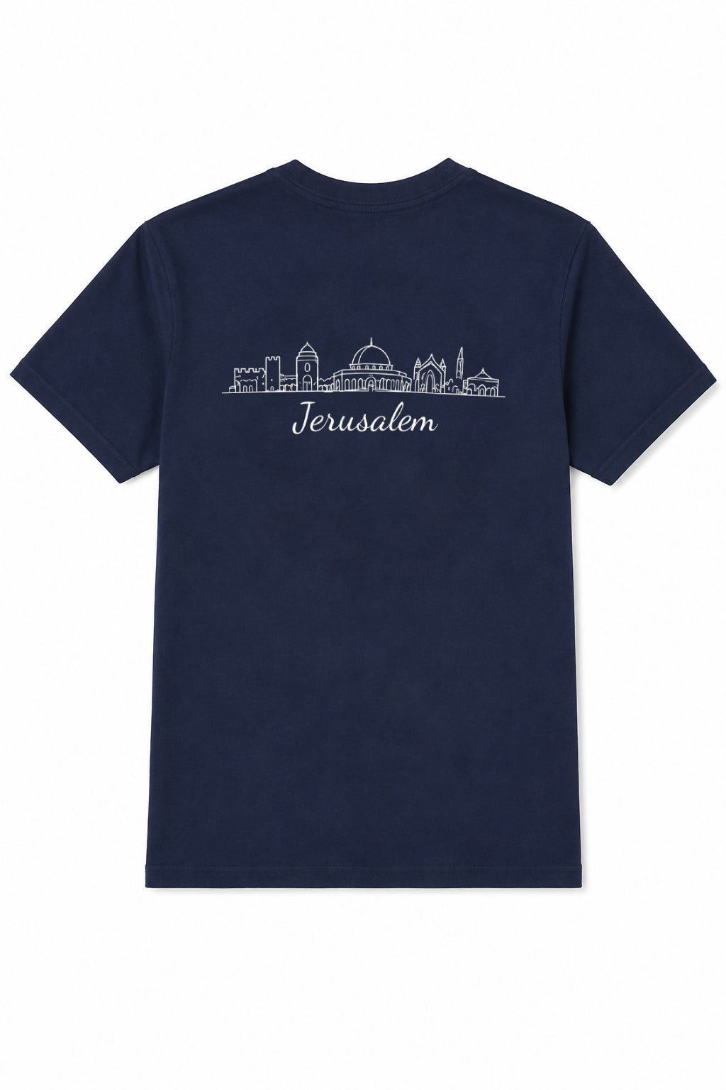 T-Shirt: Embassy Seal & Jerusalem Skyline (Navy/Black)