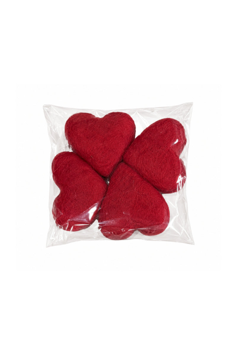 Xmas Ornaments 100% Wool from Bethlehem (4pcs)
